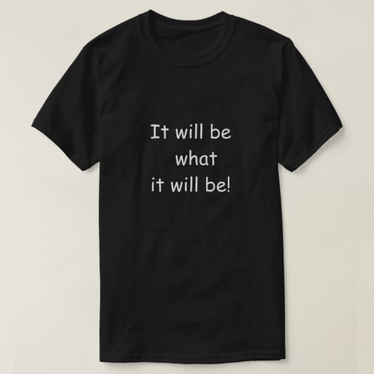 Unisex Wat het T-shirt wordt (Design voorkant)