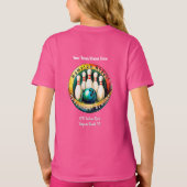 Unisex White Letter Team Shirt van Indian Rive Chi (Achterkant)