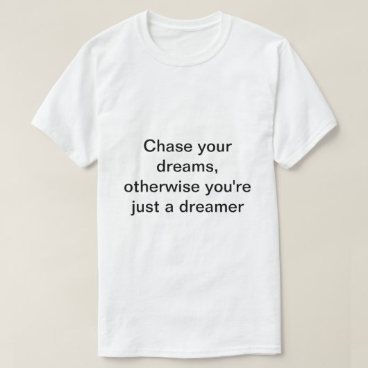 Unisex White T-shirt met zwarte afdruk (Design voorkant)