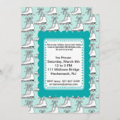 Unisex Winter Party Ice Skating Invitation Kaart (Voorkant / Achterkant)