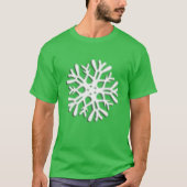 Unisex Wintervakantie Kerst Sneeuwvlok T-shirt (Voorkant)