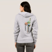 Unisex Zip Hoodie met de Logo van de jaarvergaderi (Achterkant volledig)