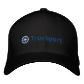 Unisex Zwart en Blauw True Sport Fitted Pet (Voorkant)