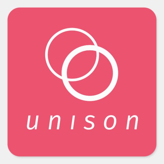 Unison-stickers Vierkante Sticker (Voorkant)