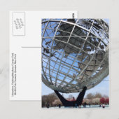 Unisphere, World's Fair Grounds, Queens Briefkaart (Voorkant / Achterkant)