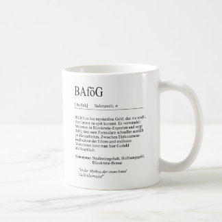 Unispruch "BAföG" Geschenk, Studenten Koffiemok