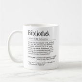 Unispruch "Bibliothek" Geschenk, Studenten Koffiemok (Links)