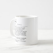 Unispruch "BWL" Student Geschenk, Studenten Koffiemok (Voorkant links)
