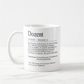 Unispruch "Dozent" Student Geschenk, Studenten Koffiemok (Links)