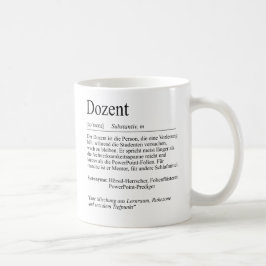 Unispruch "Dozent" Student Geschenk, Studenten Koffiemok