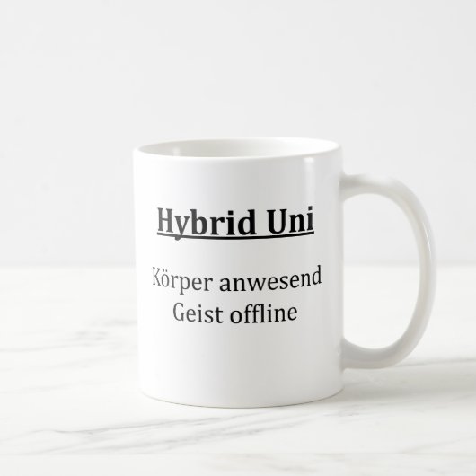 Unispruch "Hybrid Uni" Geschenk, Studenten Koffiemok (Rechts)
