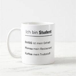 Unispruch "Ich bin Student" Geschenk, Studenten Koffiemok
