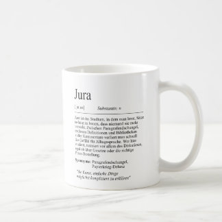 Unispruch "Jura" Student Geschenk, Studenten Koffiemok