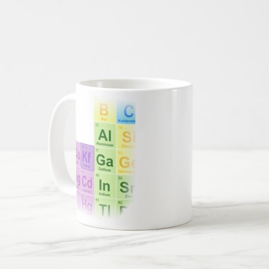 Unispruch "Kaffee" Student Geschenk, Studenten Koffiemok (Voorkant links)