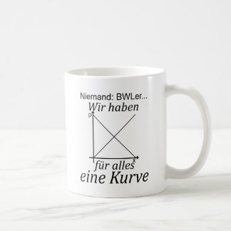 Unispruch "Kurve" Student Geschenk, Studenten Koffiemok