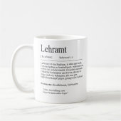 Unispruch "Lehramt" Geschenk, Studenten Koffiemok (Links)