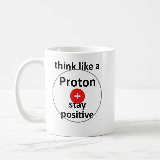 Unispruch "like a proton" Geschenk, Studenten Koffiemok (Links)