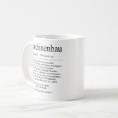 Unispruch "Maschinenbau" Geschenk, Studenten Koffiemok (Voorkant links)