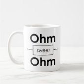 Unispruch "Ohm sweet Ohm" Geschenk, Studenten Koffiemok (Links)