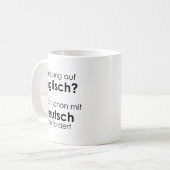 Unispruch "Vorlesung auf Eng" Geschenk, Studenten Koffiemok (Voorkant links)