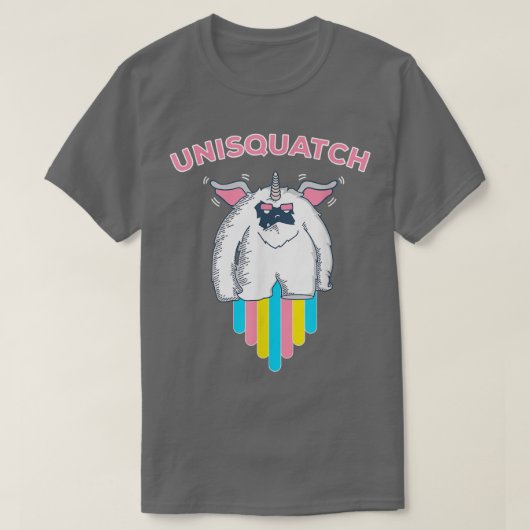 Unisquatch Unicorn Sasquatch T T-shirt (Design voorkant)