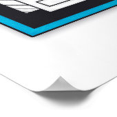 Unit 124 - Retro-futuristisch geometrisch ontwerp Poster (Hoek)