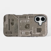 UNIT-77 #002: Orbitale Bastion 2152 iPhone 16 Hoesje (Achterkant horizontaal)