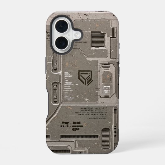 UNIT-77 #002: Orbitale Bastion 2152 iPhone 16 Hoesje (Achterkant)