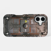 UNIT-77 #016: Hazard Lockcore iPhone 16 Hoesje (Achterkant horizontaal)