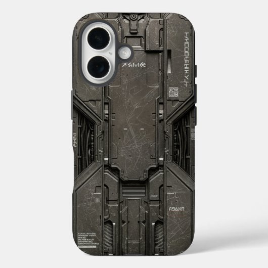 UNIT-77 #040: Hicodehin drukdeur A96XN Case-Mate iPhone Case (Achterkant)