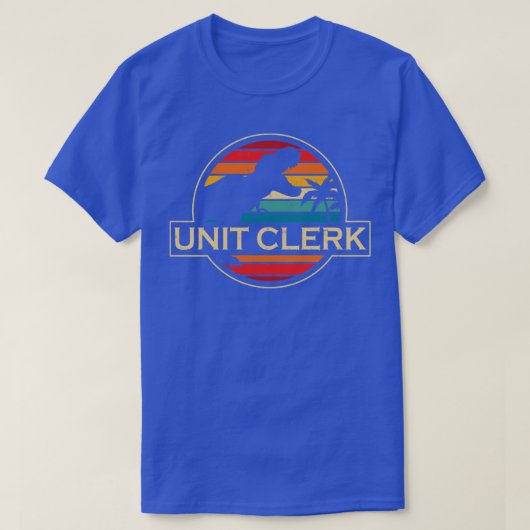 Unit Clerk Dinosaur T-shirt (Design voorkant)