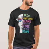 Unit Clerk llama heeft geen tijd voor je drama T-shirt (Voorkant)