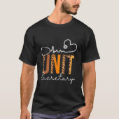 Unit Secretary Leopard Hebeat Appreciation Fall T-shirt (Voorkant)