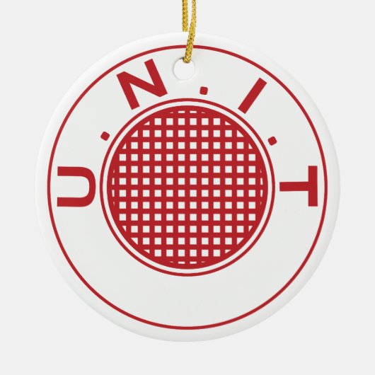 UNIT-versiering Keramisch Ornament (Voorkant)