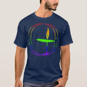 Unitair Universalistisch Shirt Colorful Flaming (Voorkant)