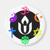 Unitair universeel wereldgeloof magneet (Voorkant)