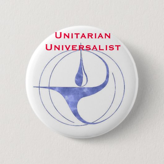 Unitaire Universalist Ronde Button 5,7 Cm (Voorkant)