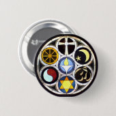 Unitarian Universalist Church Rockford, IL Ronde Button 5,7 Cm (Voorkant /achterkant)