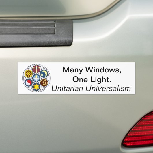 Unitarian Universalist Merchandise Bumpersticker (Op auto)