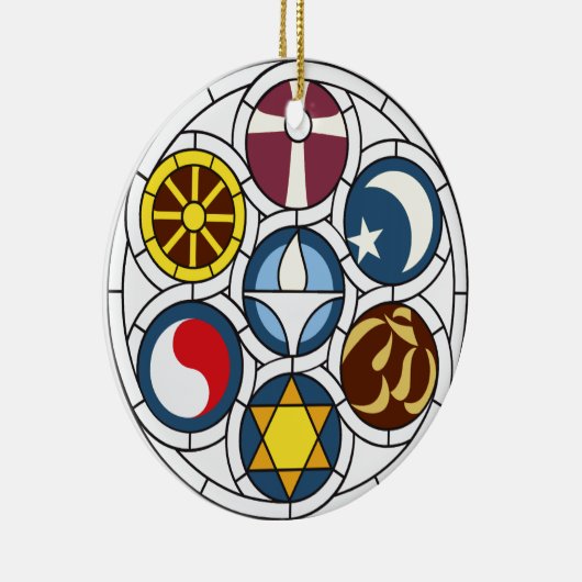 Unitarian Universalist Merchandise Keramisch Ornament (Rechts)