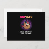Unitato Half Unicorn Half Aardappelmoes Briefkaart (Voorkant / Achterkant)