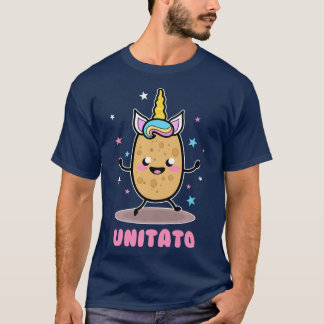 Unitato Unicorn Potato Cute Funny Vegetable Fries T-shirt