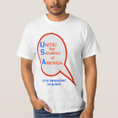 UNITE 2018/2020 SALVATION AMERICA STEMMING DEMOCRA T-SHIRT (Voorkant)