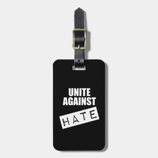 Unite against Hate Bagagelabel (Voorkant verticaal)