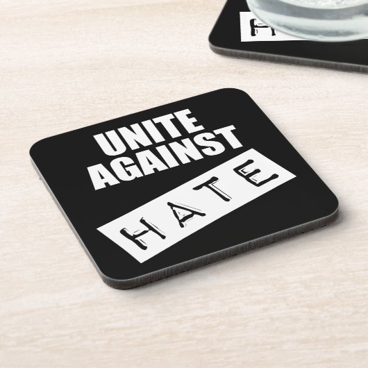 Unite against Hate Bier Onderzetter (Linkerzijde)