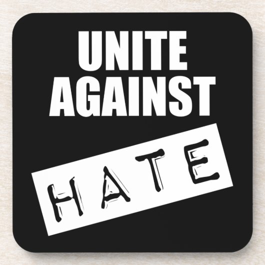 Unite against Hate Bier Onderzetter (Voorkant)