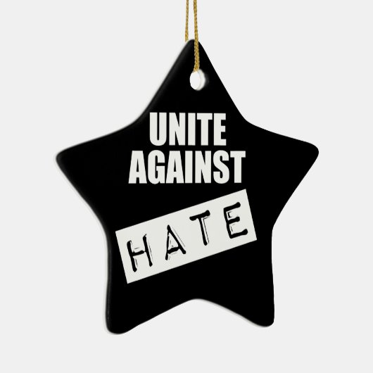 Unite against Hate Keramisch Ornament (Rechts)