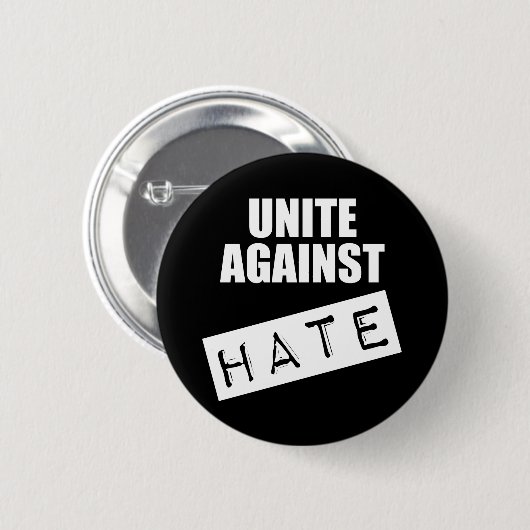 Unite against Hate Ronde Button 5,7 Cm (Voorkant /achterkant)