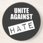 Unite against Hate Zandsteen Onderzetter (Voorkant)