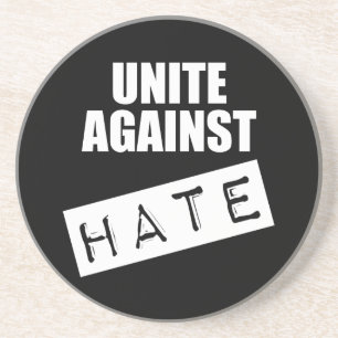 Unite against Hate Zandsteen Onderzetter